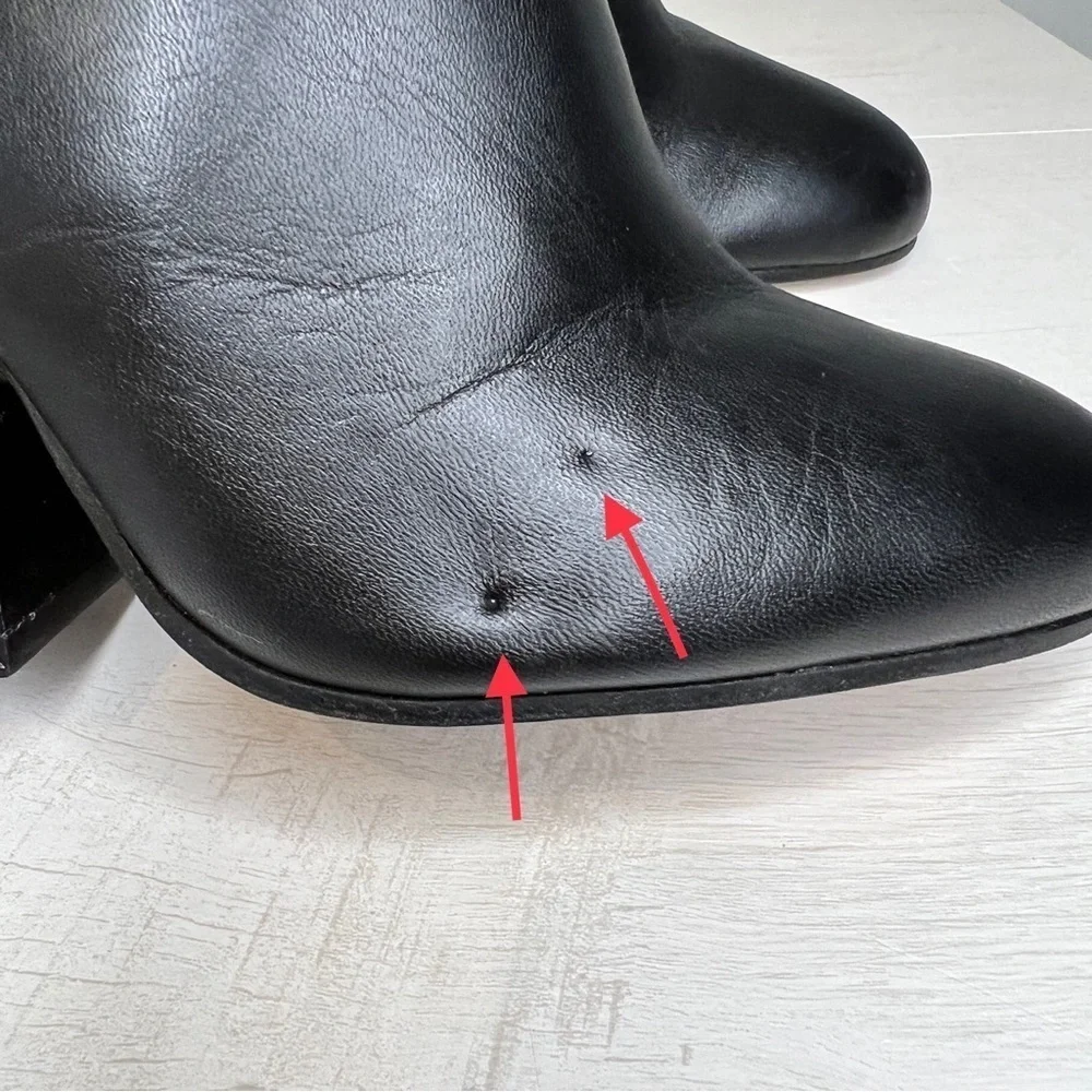 Vince Ingrid Black Leather Slingback Ankle Bootie